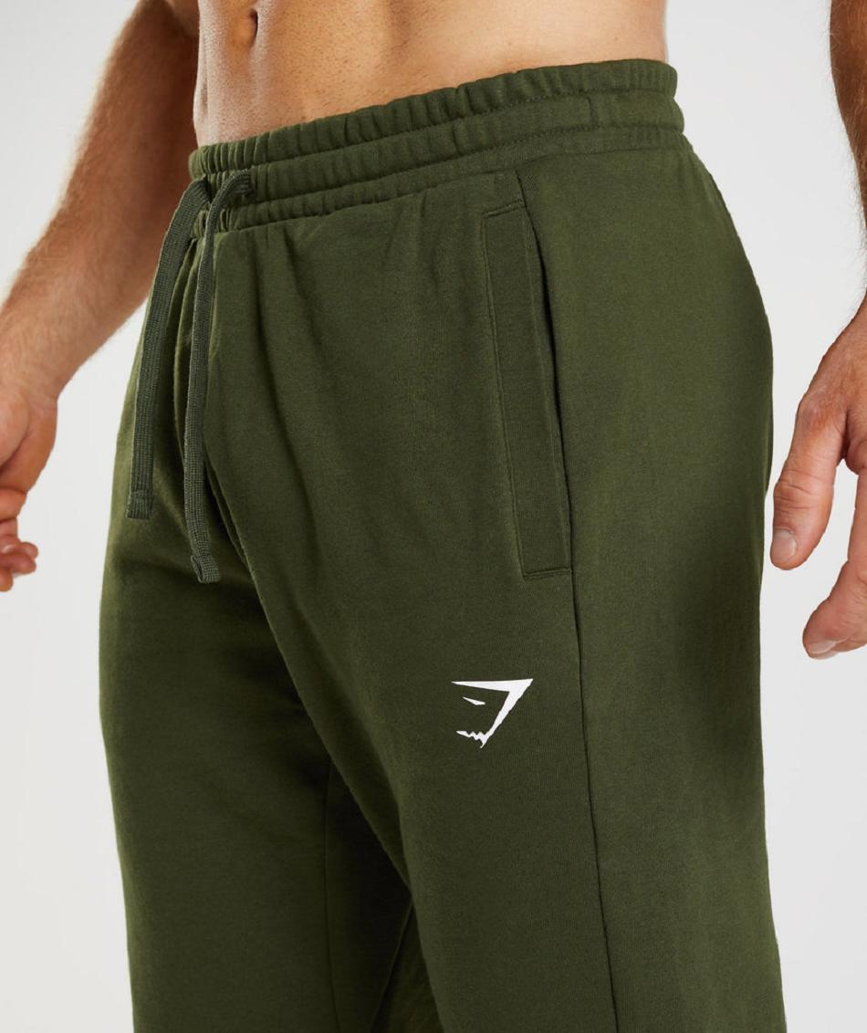 Pantalones Jogger Gymshark Essential Oversized Hombre Verde Oliva | CO 3701VRW